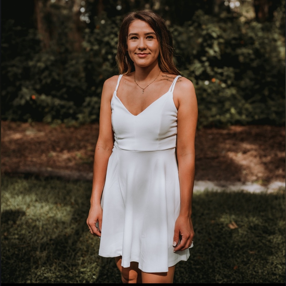 White mini dress worn once size small